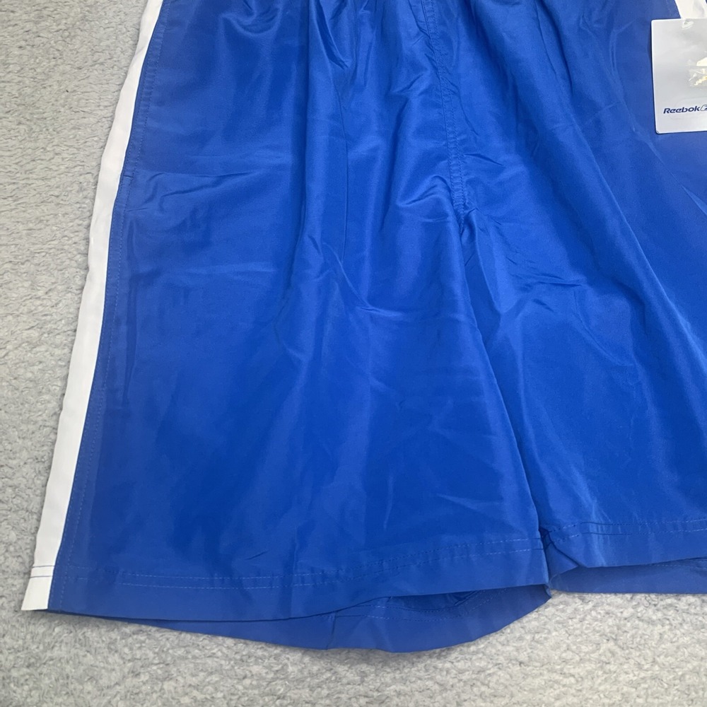Vintage 2004 Reebok Performance Gym Shorts Deadstock Mens Size XL Blue & White - Picture 3 of 9